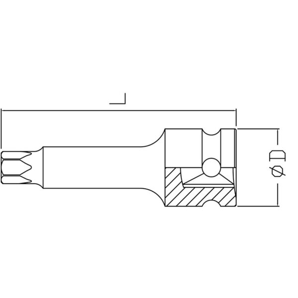 FERVI BUSSOLE TORX MASCHIO AD IMPATTO - immagine 2