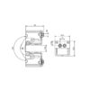 CERNIERA A SCOMPARSA 180° DA 40 - COD. 133/2.2 - immagine 2