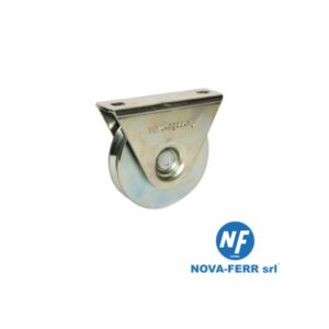 NOVA FERR ART. 140 RUOTE CON SUPPORTO FISSO IN ACCIAIO ZINCATO E CON 1 CUSCINETTO