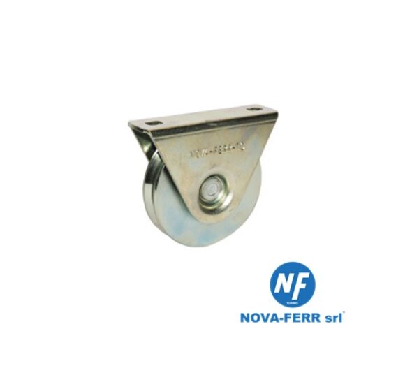 NOVA FERR ART. 140 RUOTE CON SUPPORTO FISSO IN ACCIAIO ZINCATO E CON 1 CUSCINETTO