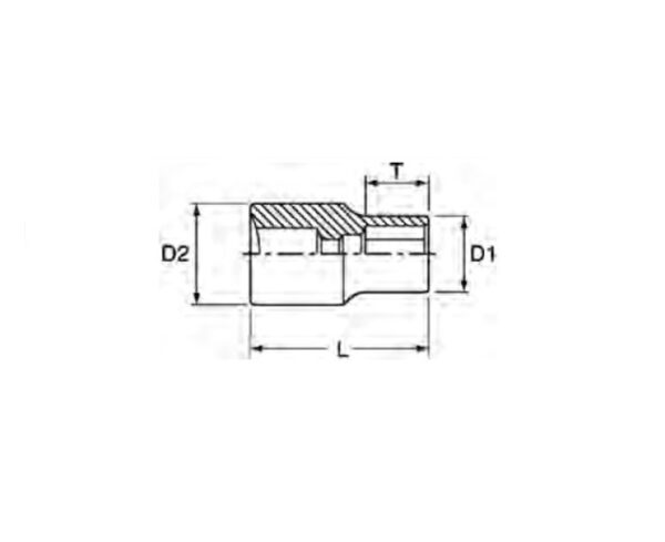 TENG TOOLS BUSSOLE ESAGONALI DA 1/2" 6 PT METRICHE - immagine 2