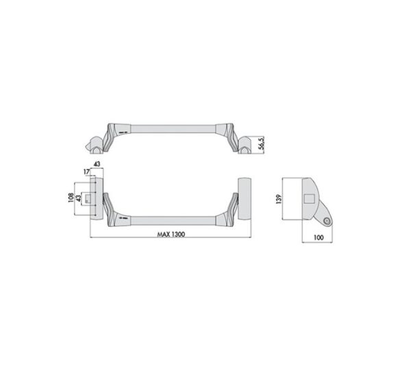 MANIGLIA ANTIPANICO  CISA 59016/10 - immagine 2