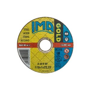 IMA ABRASIVI 115X1,0X22 FERRO GOLD PACCHI DA 10 PZ - COD. 1151022F2TM