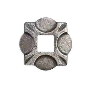 ROSETTA STAMPATA 100X100X10 MM CON FORO Q.30